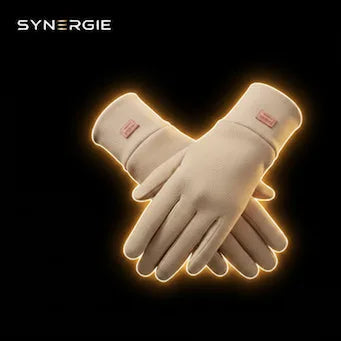 Gants Femme Tactiles Style Coréen – Chauds, Extensibles, Hiver