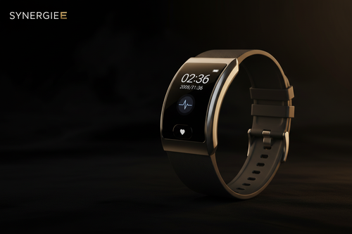 B9 Smart Watch écran incurvé – visuel premium SYNERGIE