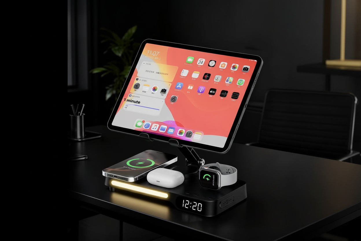 Wireless Fast Charger 7-in-1 - Inspiré fiche produit